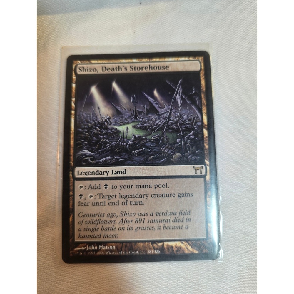 MTG Shizo Deaths Storehouse Champions of Kamigawa Rare Land Card 283/306
